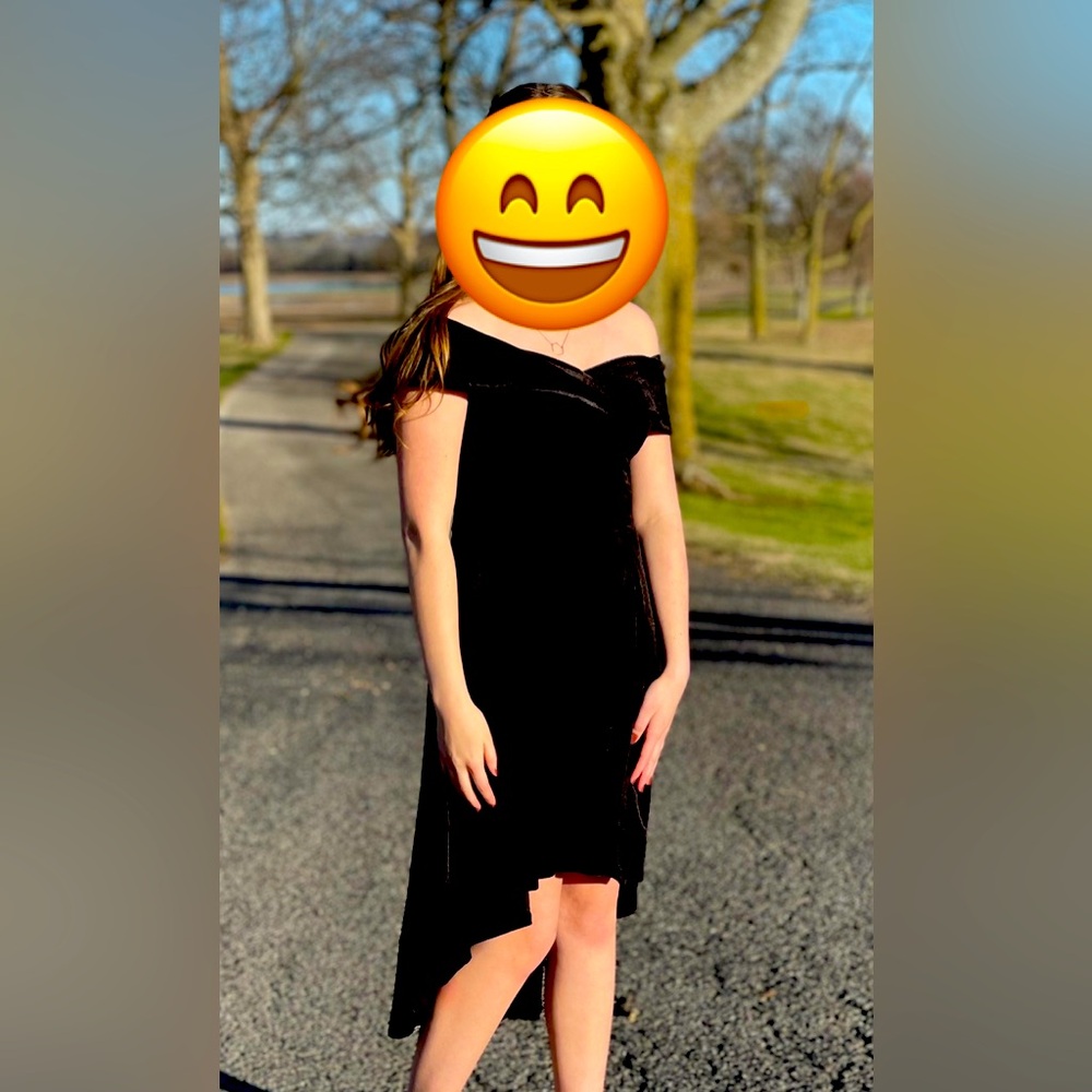 Jasambac Black Velvet Dress